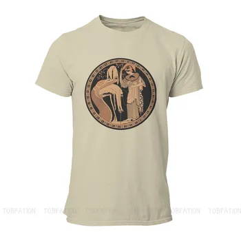 Vyrų graikų Mitologijoje Arų Senovės Tautosakos Ofertas T-Shirts Atėnė ir Gyvatė Kolchidė Grynos Medvilnės Grafinis Streetwear