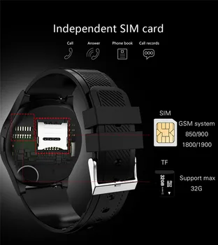 Vyrų mados, sporto smart elektroninis laikrodis su fitneso priminimo funkcija paramos SIM kortelė TF kortelę LED ekranas часы мужские 6*