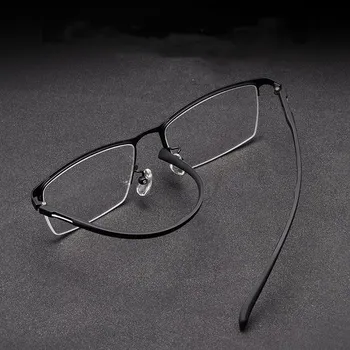 Vyrų verslo akinius rėmo ultra light patogus titano lydinio pusė rėmo akiniai rėmeliai optinis recepto rėmo P9918