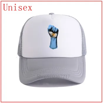 Vėliava Argentinos ant Pakėlė Clenched Kumščiu beisbolo kepurę reguliuojamas saulės, skrybėlės moterims, juodos spalvos jūsų logotipo čia skrybėlės dizaineris vyrai
