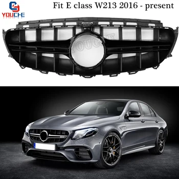 W213 E63 Bamperio Grotelių Akių E63 Stiliaus Grilis Mercedes E Klasės Sedanas 2016 + E250 E300 E350 E400