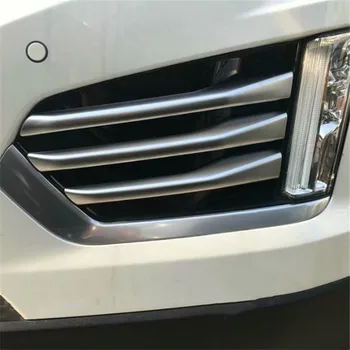 WELKINRY automobilį auto padengti Cadillac XT5 2016 2017 2018 2019 2020 ABS chrome priekiniai galvos rūko žibinto šviesos grotelių apdaila