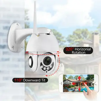 WIFI, Kamera, Lauko Full HD 1080P Wi-fi IP Kamera, Wireless Laidinio PTZ Speed Dome CCTV Saugumo Kameros App ICSee Namų Surveilance
