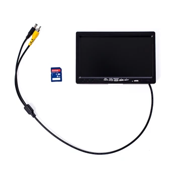 WP70 Priedai 7inch-LCD colo ekranas, su 8GB kortele , Endoskopą ekranu , Pramonės kontrolės fotoaparato ekranas