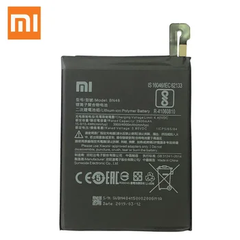 Xiao Mi Originalios Telefonų Baterijos BN48 4000mAh už Xiaomi Redmi 6 Pastaba Pro Aukštos Kokybės Pakaitinis Akumuliatorius