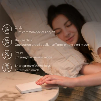 Xiaomi Aqara Smart Switch D1 Šviesos Nuotolinio Valdymo ZigBee Wifi Bevielio ryšio Klavišą Sienos Jungiklis, Dirbti Su Vartai Homekit Mi Home APP