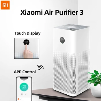 Xiaomi Mi Oro Valytuvas 3 MIJIA Formaldehido Cleanner Mechaninė Namų Oro Naujesnis Dūmų Detektorius Hepa Filtras APP Nuotolinio Valdymo
