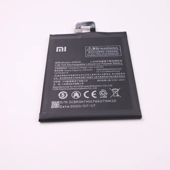 Xiaomi Originalios Telefonų Baterijos BM3A Už Xiaomi Mi 3 Pastaba Pakeitimo 3300mAh Baterija Didelės Talpos, Telefono Baterijų Nemokamai Įrankiai