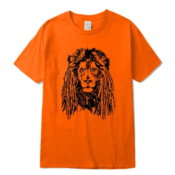 XIN YI Vyrų Aukščiausios Kokybės medvilnės, trumpomis rankovėmis gyvūnų liūtas spausdinti vyrų marškinėliai o-kaklo megzti marškinėliai vyriški viršūnes tee marškinėliai
