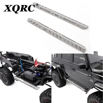 XQRC Nerūdijančio plieno pedalu pusės pedalo guard rėmo anti slide plokštės, naudojamos 1 / 10 RC stebimas transporto priemonių trx6 g63 auto dalys