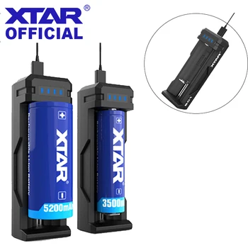 XTAR SC1 USB Įkroviklis Įkrovimo Greitas Įkroviklis 18700/20700/21700/22650/25500/26650 Li-ion Baterijos LED Kroviklis Baterijos 18650