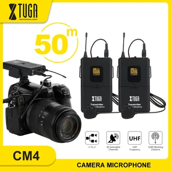 XTUGA Profesionali Kamera, Mikrofonas, UHF Belaidžio Lavalier Microphone UHF atvartas Mic su 30 Kanalų SLR Kameros,DV,vaizdo Kameros