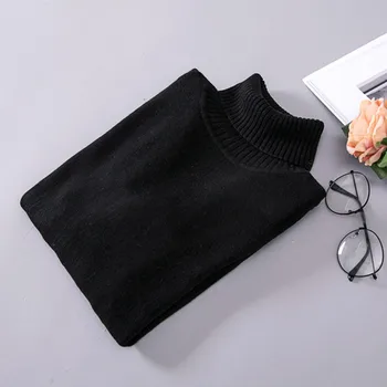 YAGENZ Rudens Ir Žiemos Džemperis Moterims megzti dugno Elastinga marškinėliai ilgomis rankovėmis Golfo Puloveriai Moterų Megzti megztiniai