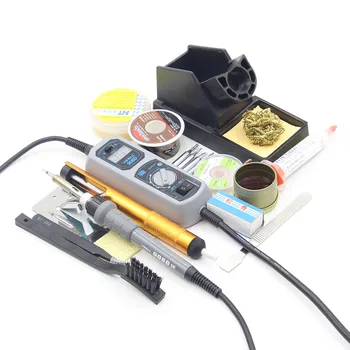 YIHUA 908D LED Skaitmeninis Displėjus, Mini Pocket Suvirinimo remontas Litavimo Stotis Reguliuojamas Elektrinis litavimo geležies nustatyti pincetu Įrankis