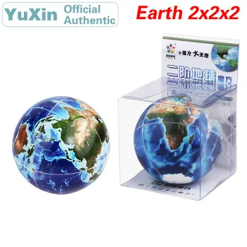 YuXin Žemės 2x2x2 Magic Cube ZhiSheng 2x2 Greitis Twisty Įspūdį Smegenų Erzinti Švietimo Žaislai Vaikams