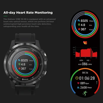 Zeblaze VIBE-3S Žiūrėti HD Smart Spalvų lietimui jautrus Ekranas, Širdies ritmą, Kraujo Spaudimą, Kraujo Deguonies Sveikatos Stebėsenos Fitness Tracker Žiūrėti