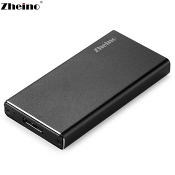 Zheino USB 3.0 mSATA SSD Mini Atveju Aliuminio Išorės Aptvarą mSATA/Pusė Dydžio SSD