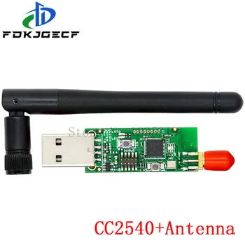 Zigbee Emuliatorius CC-USB Derintuvas Programuotojas CC2540 CC2531 Sniffer su antena ir 