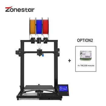 ZONESTAR 3 Spalvos Didelis Dydis 3 Ekstruderiai, 3-IN-1-IŠ Maišymo Spalvų Aukšto Tikslumo Rezoliucija Lengva Įdiegti 3D Spausdintuvas 