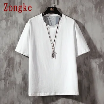 Zongke Nacionalinės Stiliaus trumpomis Rankovėmis vyriški T-Shirt Mados Streetwear 2020 Metų Hip-Hop Marškinėliai Vyrams Marškinėlius Japonų Drabužių Vyras, M-5XL