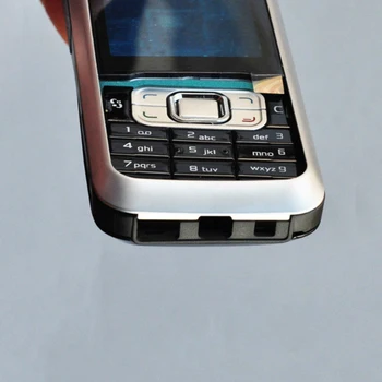 ZUGZUC Nauja Nokia 6120C 6120 Visą pilną Būsto Padengti Mobiliųjų Telefonu + Klaviatūra