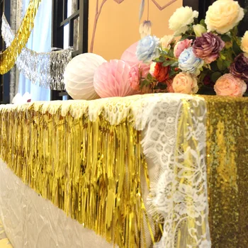 Šampanas Rose Gold Užuolaidos Kutas Girliandas Banerio Fonas Gimtadienio, Vestuvių Baby Shower Bachlorette Vištų Šalies Prekių