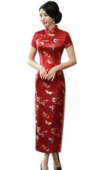 Šanchajaus Istoriją, Naują Atvykimo Kinų Tradicinė Suknelė Ilgai Qipao Kinijos Cheongsam Moters Rytų Suknelė