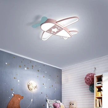 Šiaurės lubų lempa, miegamojo, vaikų kambario lubų šviesos mergina kambarys lempos šiuolaikinės paprasta, šilta, romantiška paviršiaus sumontuoti led lempos