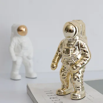Šiaurės Stiliaus Astronautas Hydroponic Apdaila, Keraminės Skulptūros Kūrybos Namų Gyvenamasis Kambarys, Vaikų Kambarys Priedai