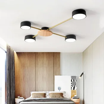 Šiaurės stiliaus kambarį LED lubų šviestuvas miegamasis liustra, modernus minimalistinio apšvietimo lempos naujų lubų lempa
