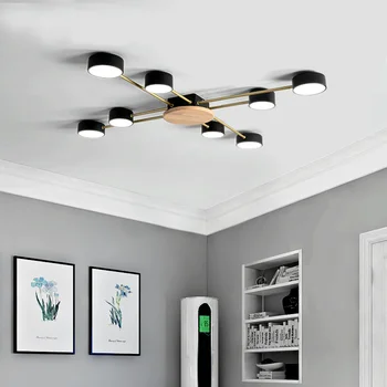 Šiaurės stiliaus kambarį LED lubų šviestuvas miegamasis liustra, modernus minimalistinio apšvietimo lempos naujų lubų lempa