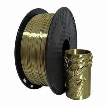 Šilko Pla 3D Spausdintuvo Kaitinimo 1.75 mm 0,25 kg Šilkinį Blizgesį Aukso 250g 3d Rašiklis, Spausdinimo Gijų Turtingas Blizgesys Metalo Metalo Medžiaga