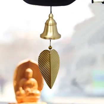 Šiuolaikinės Kinų stiliaus Vėjo varpeliais ir accessoriesfeng shui derliaus kambario dekoracija Kalėdų Mažai bell Aukso lapų