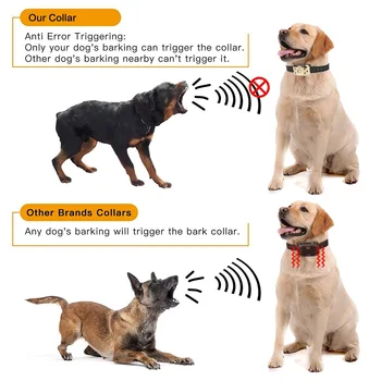 Šunelis Stabdžių Žievė Apykaklės, Reguliuojamas Jautrumas Automatinis, Vibracijos, Elektros Smūgio Garso Stabdžių Šunų Žievė Apykaklės