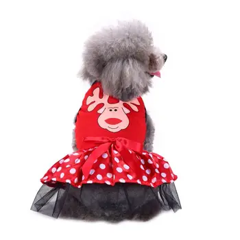 Šuo, Katė Suknelės Kalėdų Princesė Animacinių filmų Drabužius Mažų Šunų Drabužius bowknot dekoro Mažų šunų pet Kostiumas