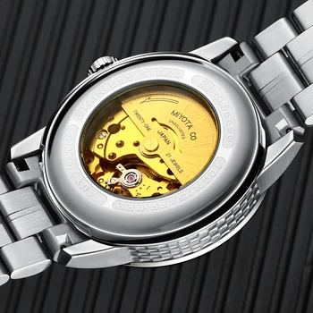 Šveicarija Karnavalas Žiūrėti Vyrai JAPONIJOJE MIYOTA Mechaninė Automatinė Prekės Prabangių Vyrų Laikrodžiai Safyras reloj hombre Laikrodis C5668G-3