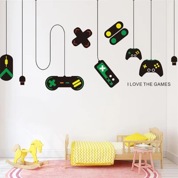 Žaidimų konsolės siena lipdukas gyvenimo kambario, miegamasis aplinkos apdailos, dažymo, namų apdaila, sienų lipdukai vaikams kambariai