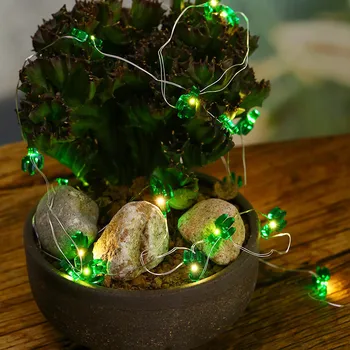 Žalias Kaktusas Formos String Apšvietimas 3 30 Metrų LED Vario Viela, Dekoratyvinės Lempos Kambario ir Lauko Apšvietimo Kalėdų Pasakos Nakties Šviesos