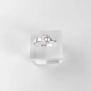 Žiedai Klasikiniai Balti CZ 925 Sterlingas Sidabro Dovana Moterims, Europos Stiliaus Papuošalai Amžinybės Žiedai bižuterijos Didmeninė