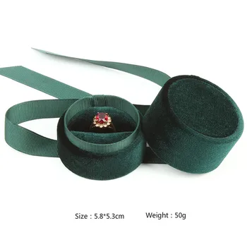 Žiedas lange naujas stilius kelių spalvų Aukštos kokybės juostelės flannelette pirma-apdailos lauke karoliai&žiedas box dovanų dėžutes, papuošalų